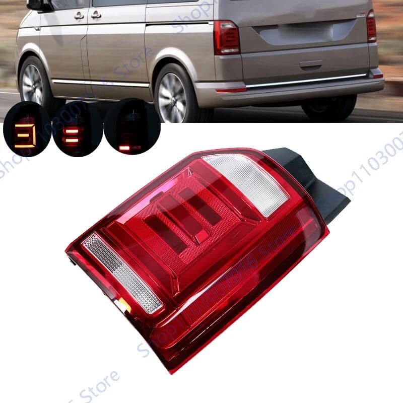 NONE Rear Tail Light For Volkswagen T6 Transporter Multivan Caravelle 2016 2017-2019  Brake Warning Tail Lamp 7E0945208E 7E0945207E