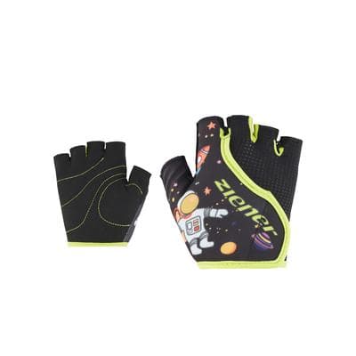 Fahrradhandschuhe ZIENER "CLAUDI-Z", Kinder, Gr. XS, bunt (schwarz), Materialmix, Handschuhe