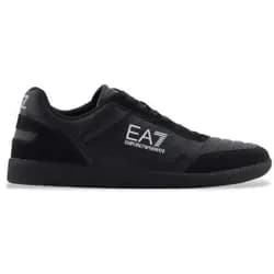 EA7 Unisex. 7X000406_AF19827 Heritage Leder Sneakers schwarz (36), Wohnung, Schnürsenkel, Lässig