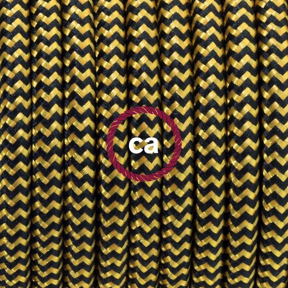 Creative Lámpara Colgante Rz24 Zigzag 1 M Gold / Black / Copper One Size