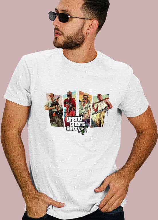 Grand Theft Auto 5 – Art férfi póló