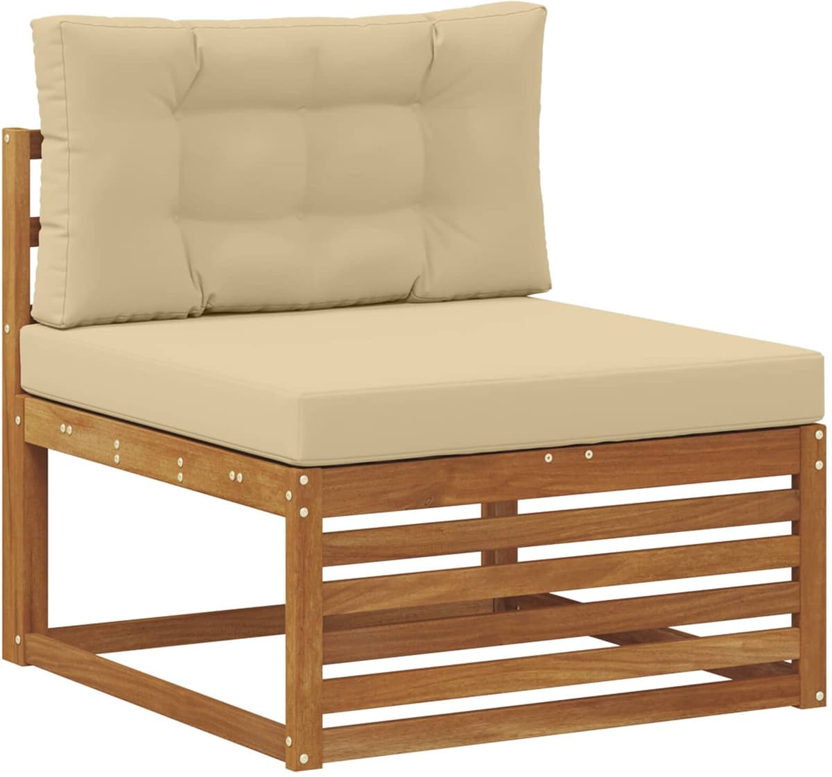 vidaXL Ensemble de canapés d'extérieur 8 pc Naturel et Beige Polyester