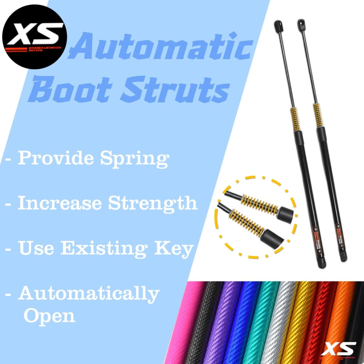 XIANGSHANG Automatic Boot Struts With Spring For Honda CR-V 3rd Gen (RE) 2006-2012 SUV Rear Tailgate Auto Open Lift Support Shock Damper