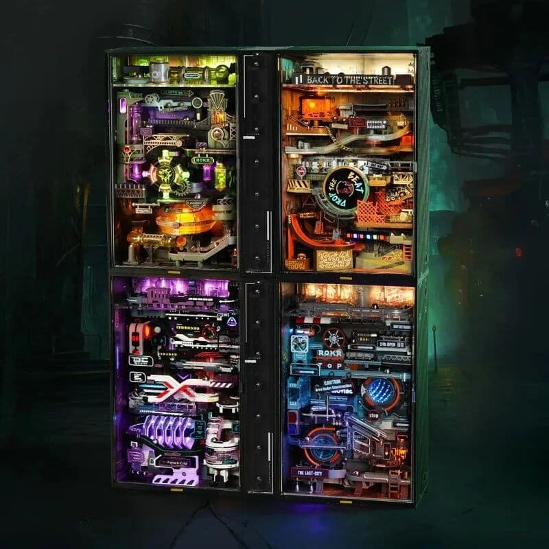 NONE Cyberpunk Style 3D Puzzle Model, Automatic DIY Assembled Ornament, Game & Home Decor, Collectible Piece, Birthday Gift