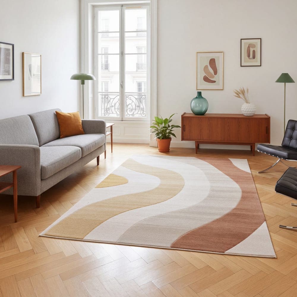 AFK Alfombra muy suave y fácil de mantener multicolor 120 x 170 cm