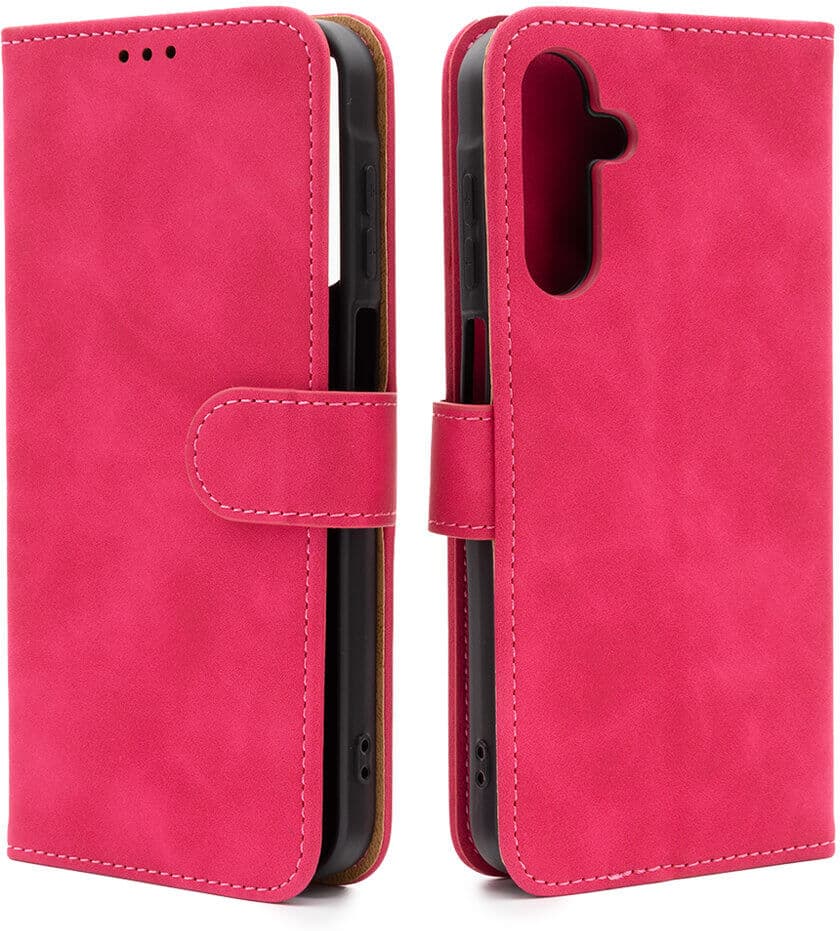Samsung Galaxy A15 / A15 5G Velvet Suojakotelo, Pinkki