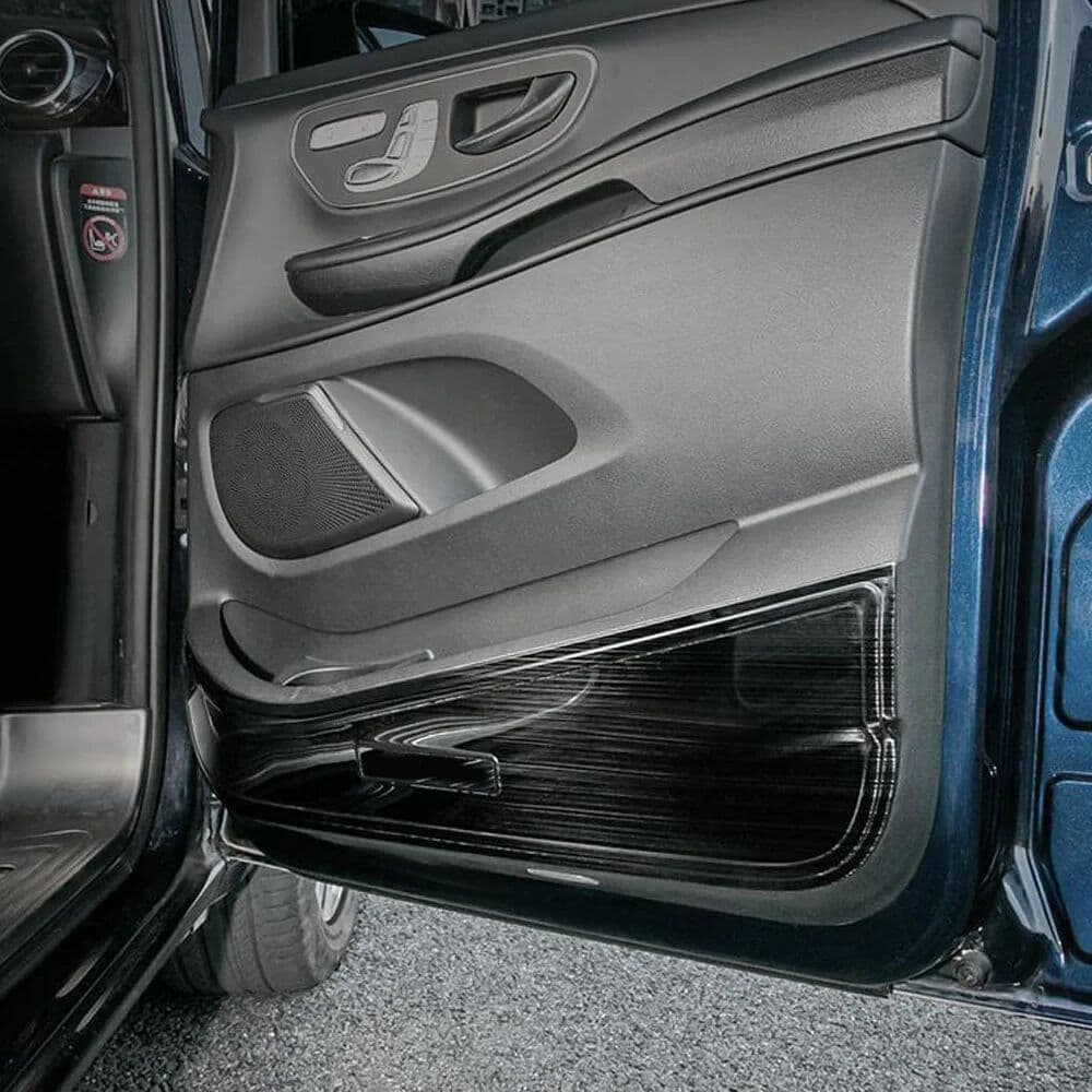 NONE For Benz Vito W447 2016 2017 2018 2019 2020 2021 2022 Car Anti-Kick Board Sticker Decoration Trim Frame Interior Accessories