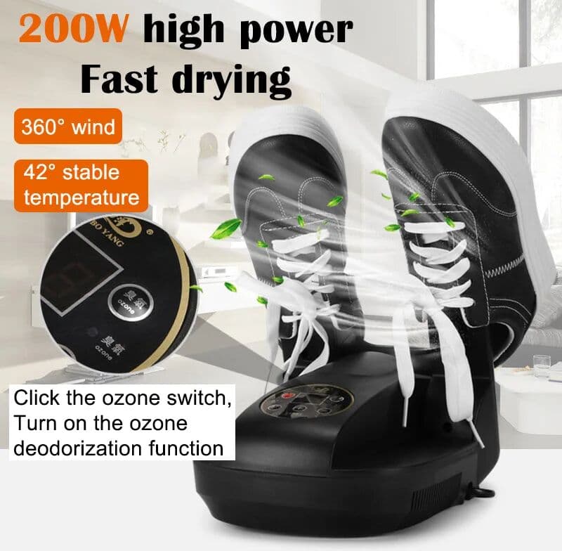 Timed Shoe Dryer Deodorant 220V/110V Retractable Fast Dryer Heater Dehumidifier Foot Warmer - Shoe Care Device