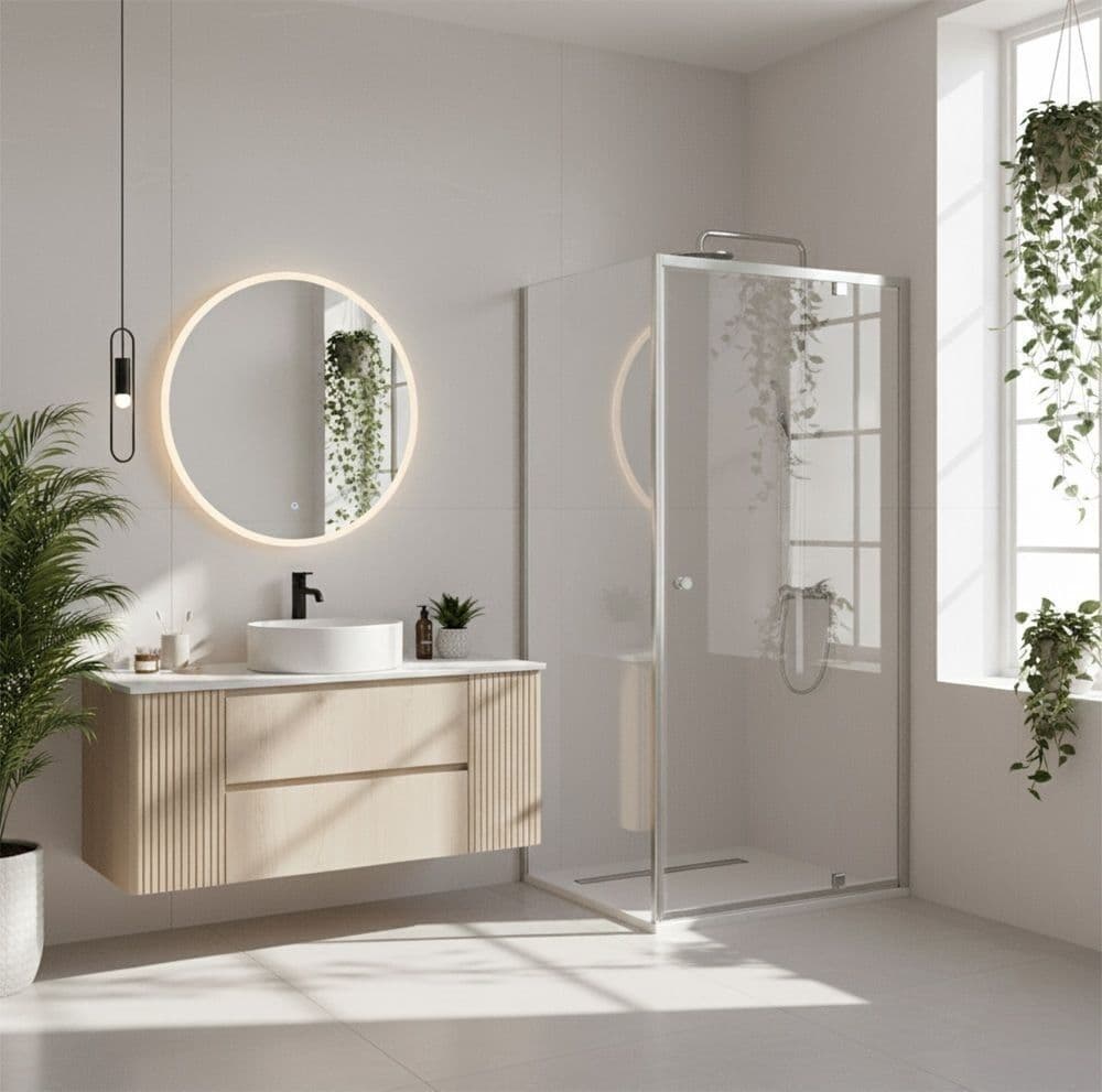 Cabina de dus Rea Primo Swing 100x80 Chrome