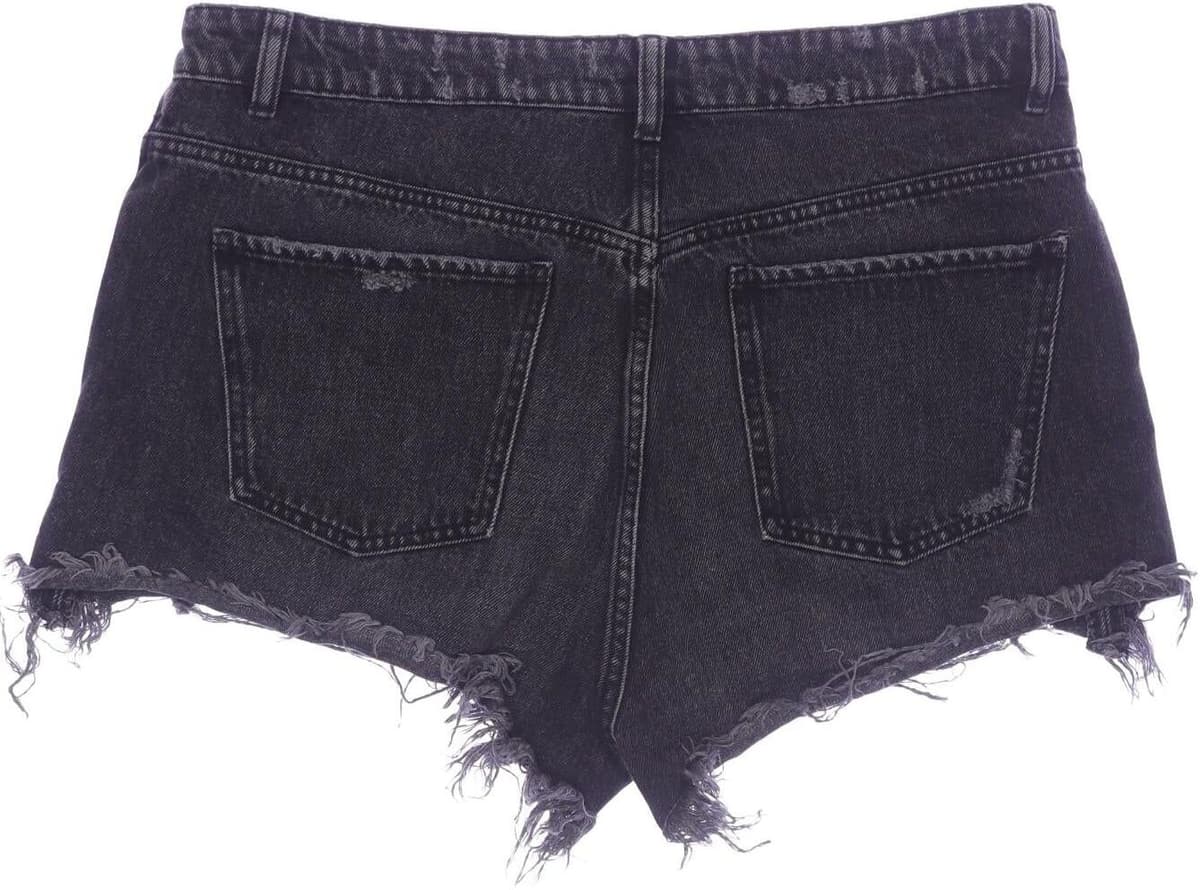 Zara Damen Shorts, Grau, Gr. EU 42, Baumwolle - Second Hand