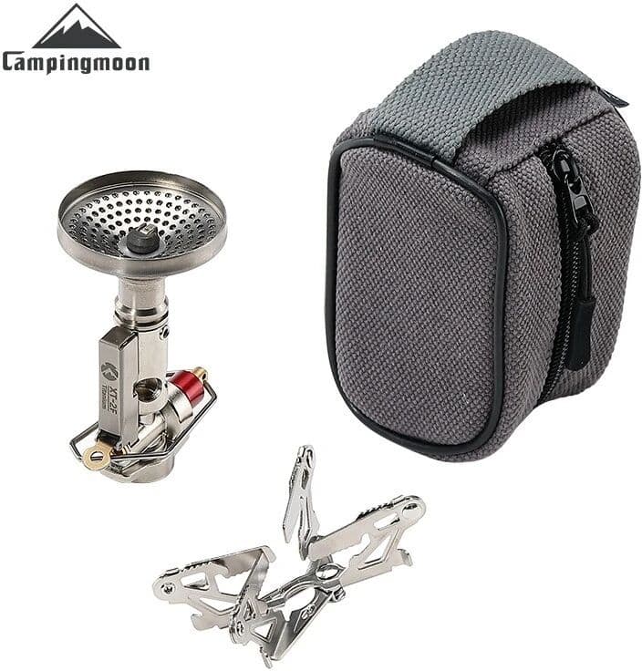 CAMPINGMOON XT-2F Titanium Rocket Stove Head Portable Outdoor Camping Gas Stove Stable Output Picnic Cartridge Stove