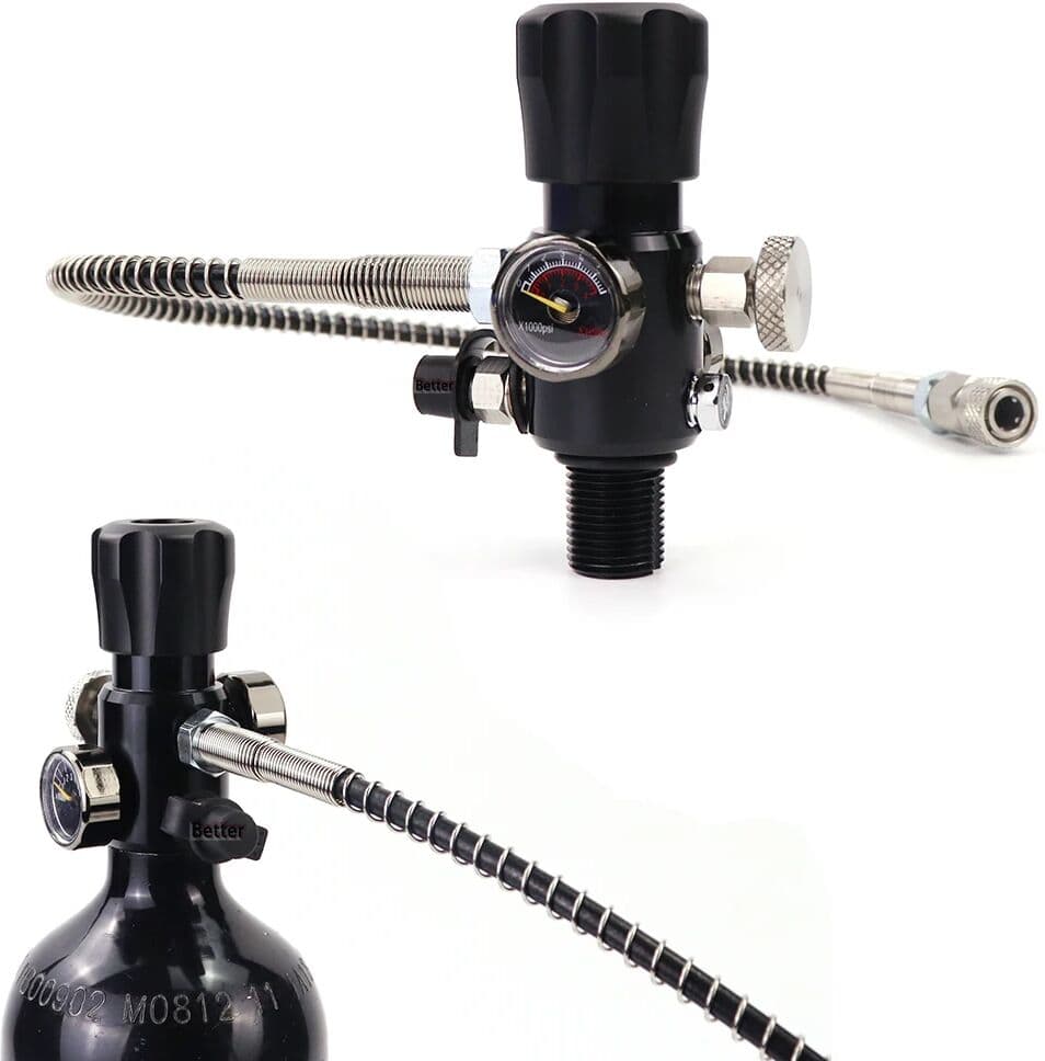 NEW BAIGO High Pressure Air Tank Charging Valve 300Bar Filling Station Cylinder Refill Adapter With M18x1.5 Or 5/8-18UNF Thread