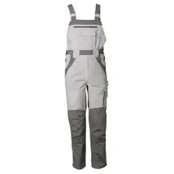 Latzhose "PLALINE" - 110 - weiß/zink
