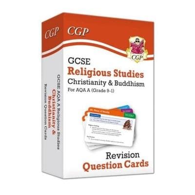 GCSE AQA A Religious Studies: Christianity & Buddhism Revision Question Cards, Gebundene Ausgabe von Cgp Books, CGP Books, 978-1-78908-573-0