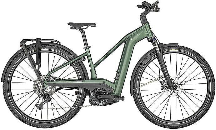 Scott Damen E-Bike Sub Sport eRIDE 10 dunkelgrün   M W
