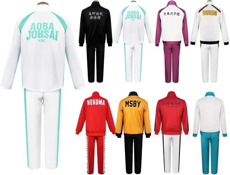 SYDanne Anime Haikyuu Shiratorizawa Karasuno Aoba Johsai Nekoma Inarizaki High School Uniform Volleyball Team Sportswear Cosplay Costume