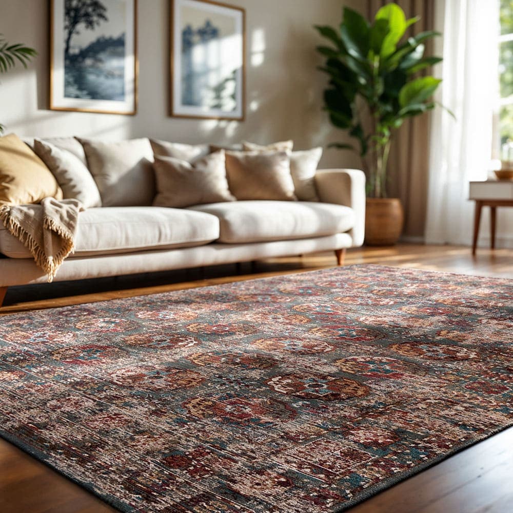 Louis de Poortere Kasak - alfombra lavable interior/exterior brown 140x200
