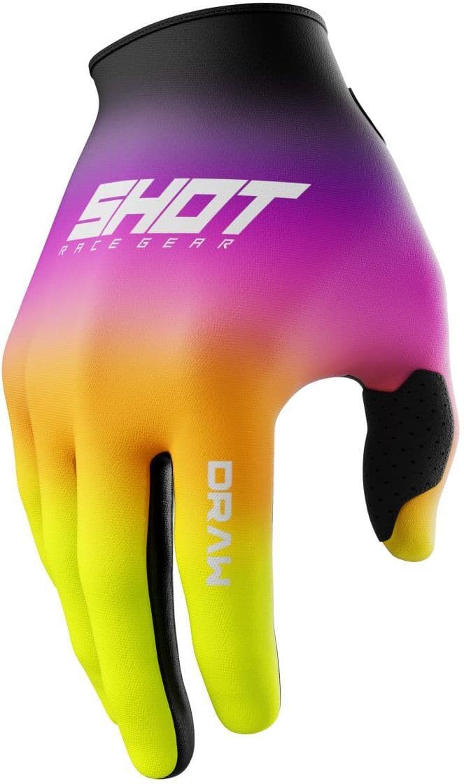 Gants cross Shot DRAW - SHADE 2027 Pink/Yellow