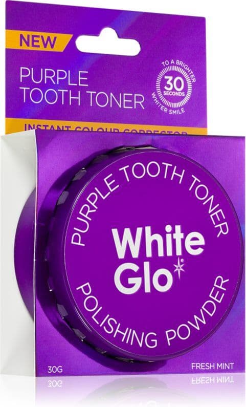 White Glo Purple Tooth Toner Powder Whitening Tooth Powder 30 g