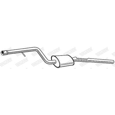 Walker Mittelschalldämpfer [Hersteller-Nr. 23716] für BMW