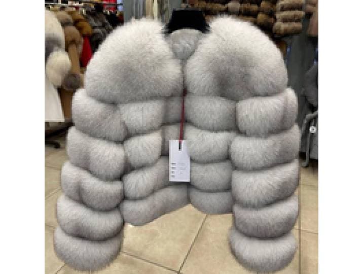 QUEENTINA Vossenbontjas Echte winter Damesmode Bruin 2026, leer en huidkleding Natuurlijk Nieuw in jassen en jacks Bovenkleding