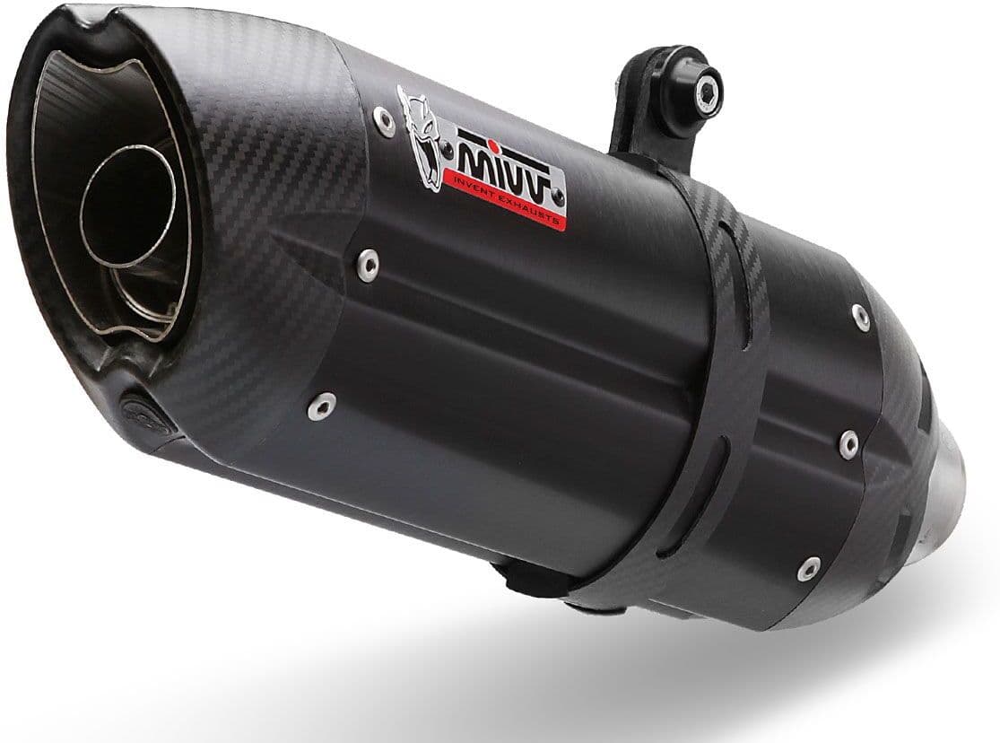 Scarico Completo 1x1 Mivv Suono Acciaio Nero Yamaha Yzf R125 2008-2013