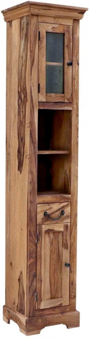 LAKŠMI-indickynabytek.cz Skříňka do koupelny Jali 40x190x35 z indického masivu palisandr