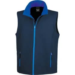 Result Core Herren 2-Lagen Softshell Gilet 'Printable' Bodywarmer R232M navy/royal 4XL