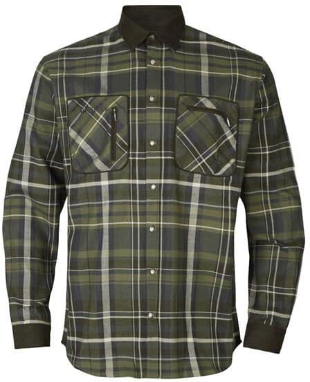 Härkila Pajala Skjorte Mens, Olive Check Str. 52