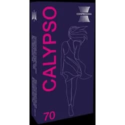 Compressana CALYPSO 70 Halterloser Strumpf 1 Paar | M (III) | Schwarz (CP-0007)