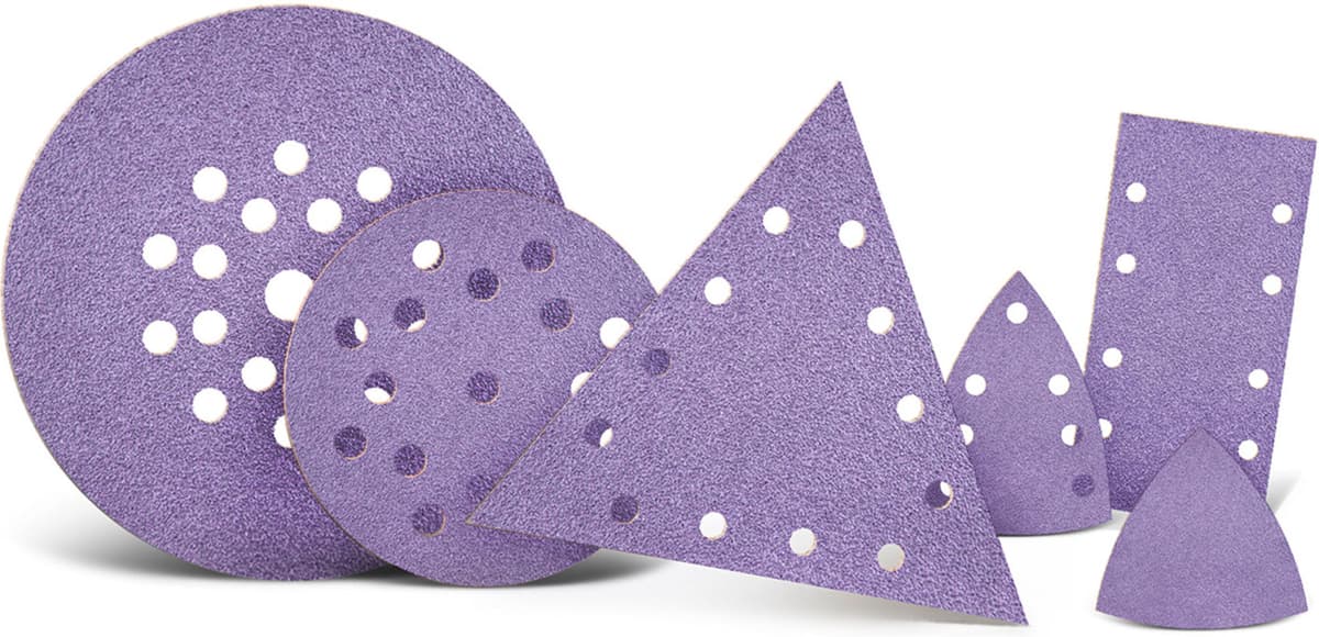 MENZER Klett-Schleifblätter 230 x 115 mm K320 14-Loch Set 50 Stück (252241320)