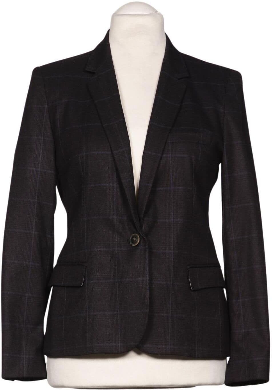 Zara Damen Blazer, Grau, Gr. L, Viskose / Synthetik / Elasthan - Second Hand