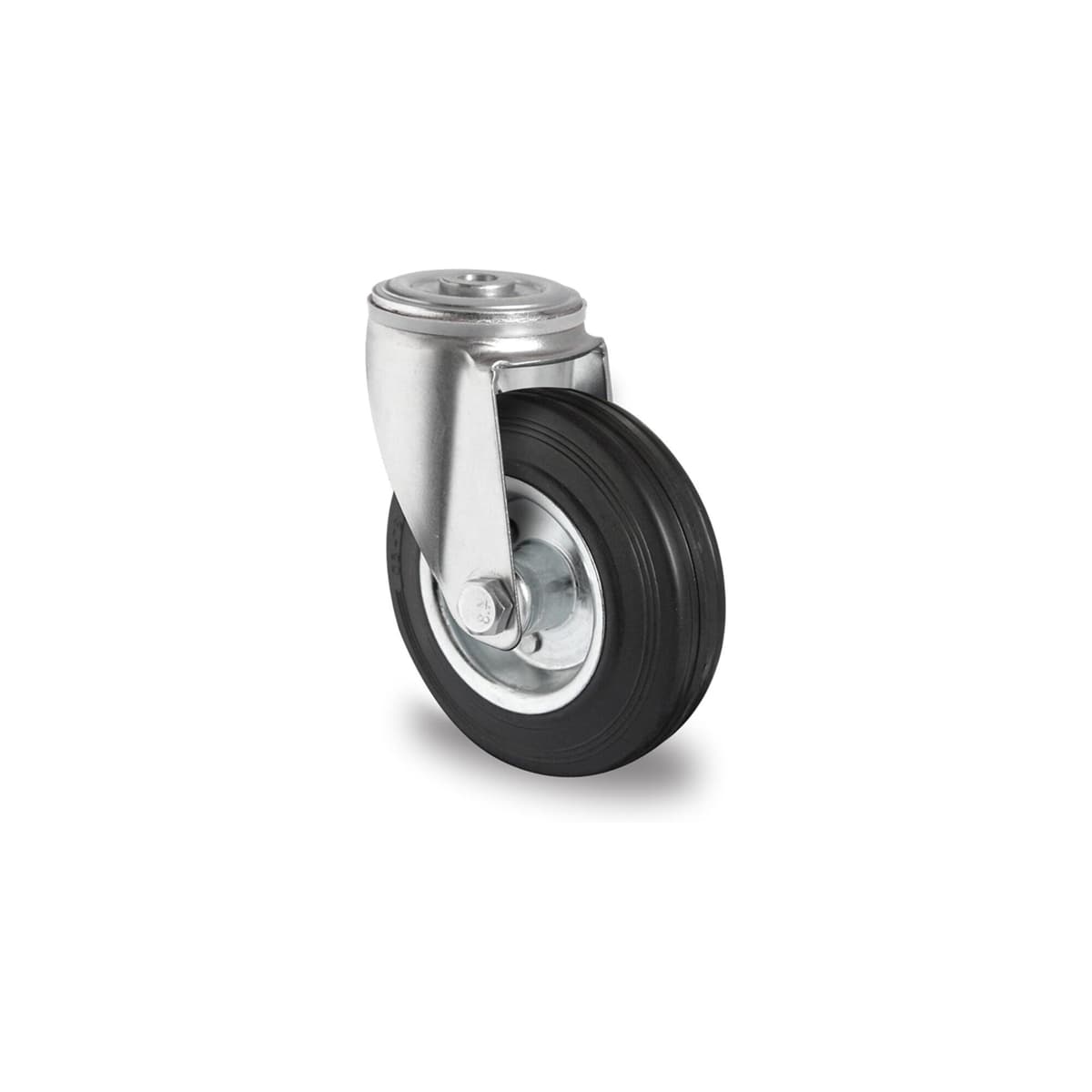 CASCOO Rückenlochlenkrolle ø 100 mm Serie SWS4 Rollenlager (HBH36W0100SWS4R0N)