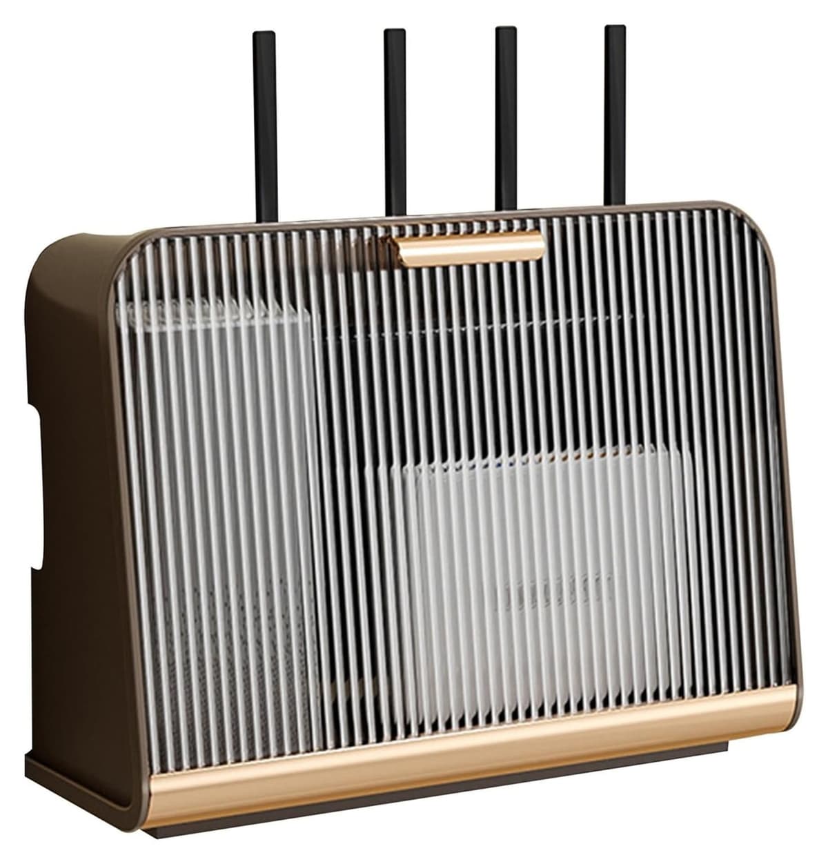 Merkloze wandplank voor WiFi router en kabelopslag