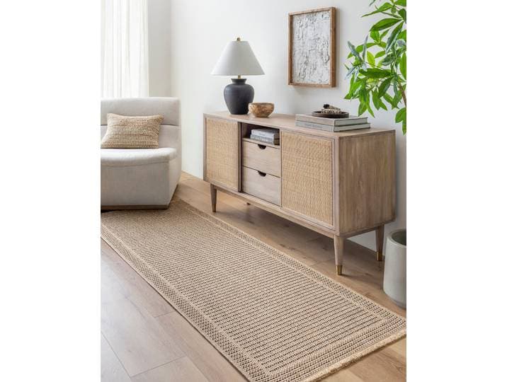 Teppich LIVABLISS BENTON , beige, B:80cm H:7,6mm L:220cm, Polypropylen, Teppiche, Teppich