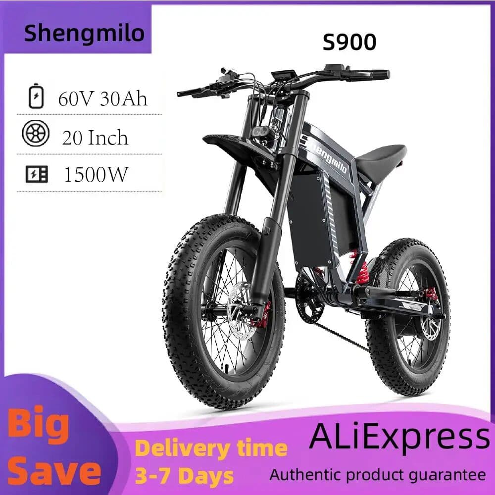 Shengmilo S900 Adult 1500W E-bike Men's E-Mountain ebike  20
